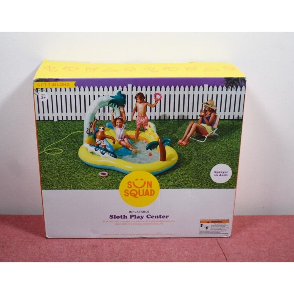 Kids' Sloth Play Center Inflatable Pool - Sun Squad (SEE PHOTOS)